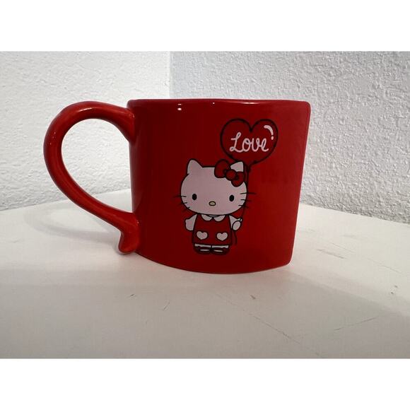 HELLO KITTY Heart Mugs Valentines Set of Two, Red Gift Set - Picture 5 of 5